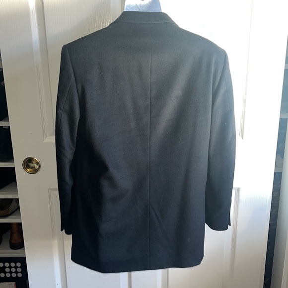 100% Italian Cashmere Blazer VEUC -Black 40S as measured listed as 37S - Picture 6 of 13